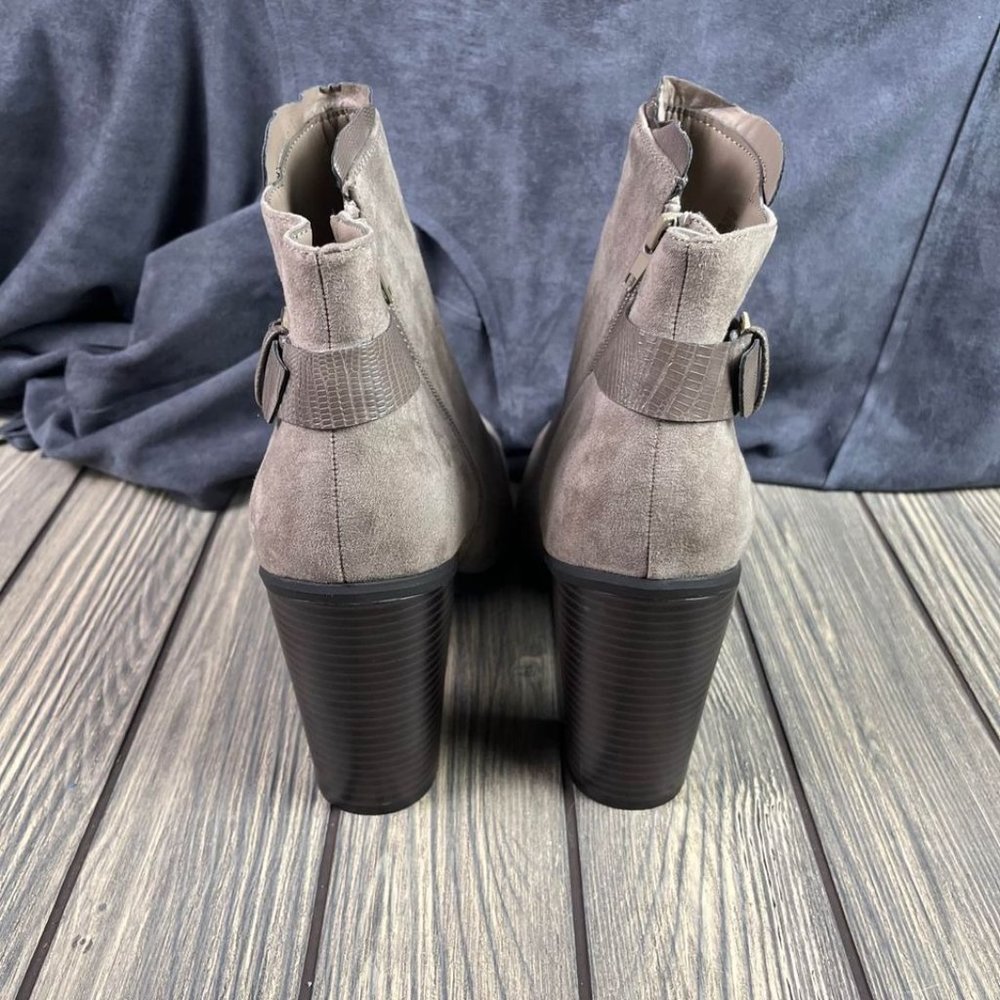 Booties Grey Women's Size 9.5 - Picture 7 of 9